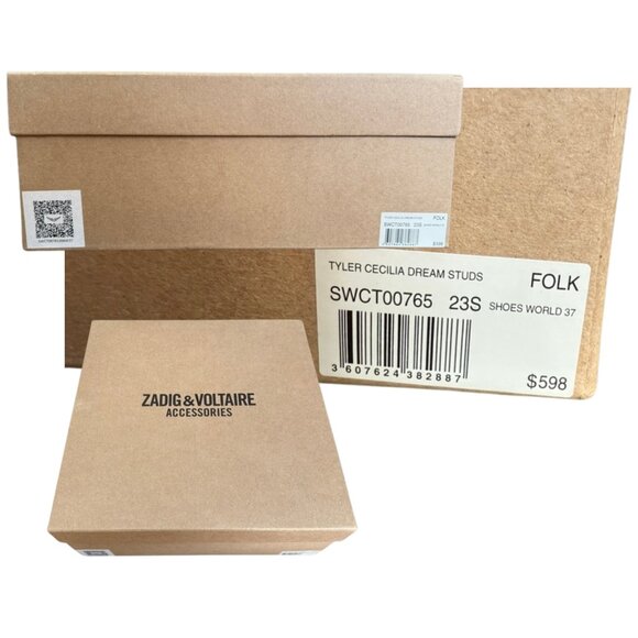 Zadig & Voltaire Tyler Cecilia Dream Studs Suede Boots New in Box - Picture 11 of 14